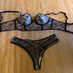 VS Flower Lace Lingerie Set SELL BY FEB 21!!